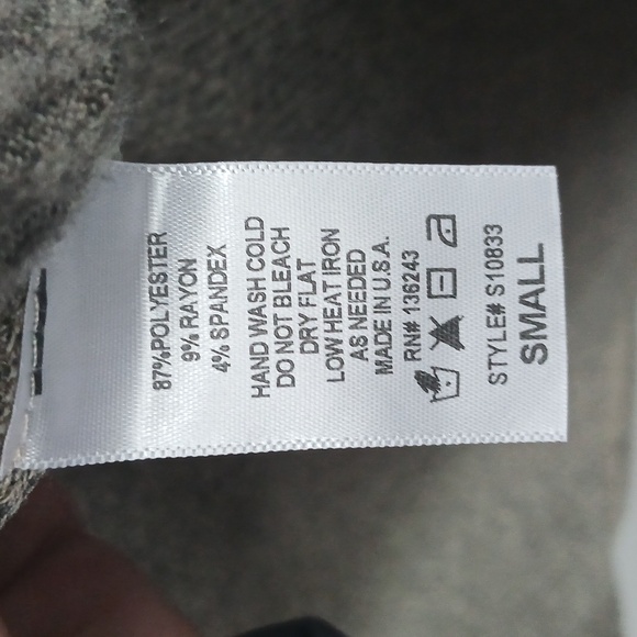 NWT Lee & Birch Taupe High Low Cowl Sweater Top Size Small - Picture 7 of 10